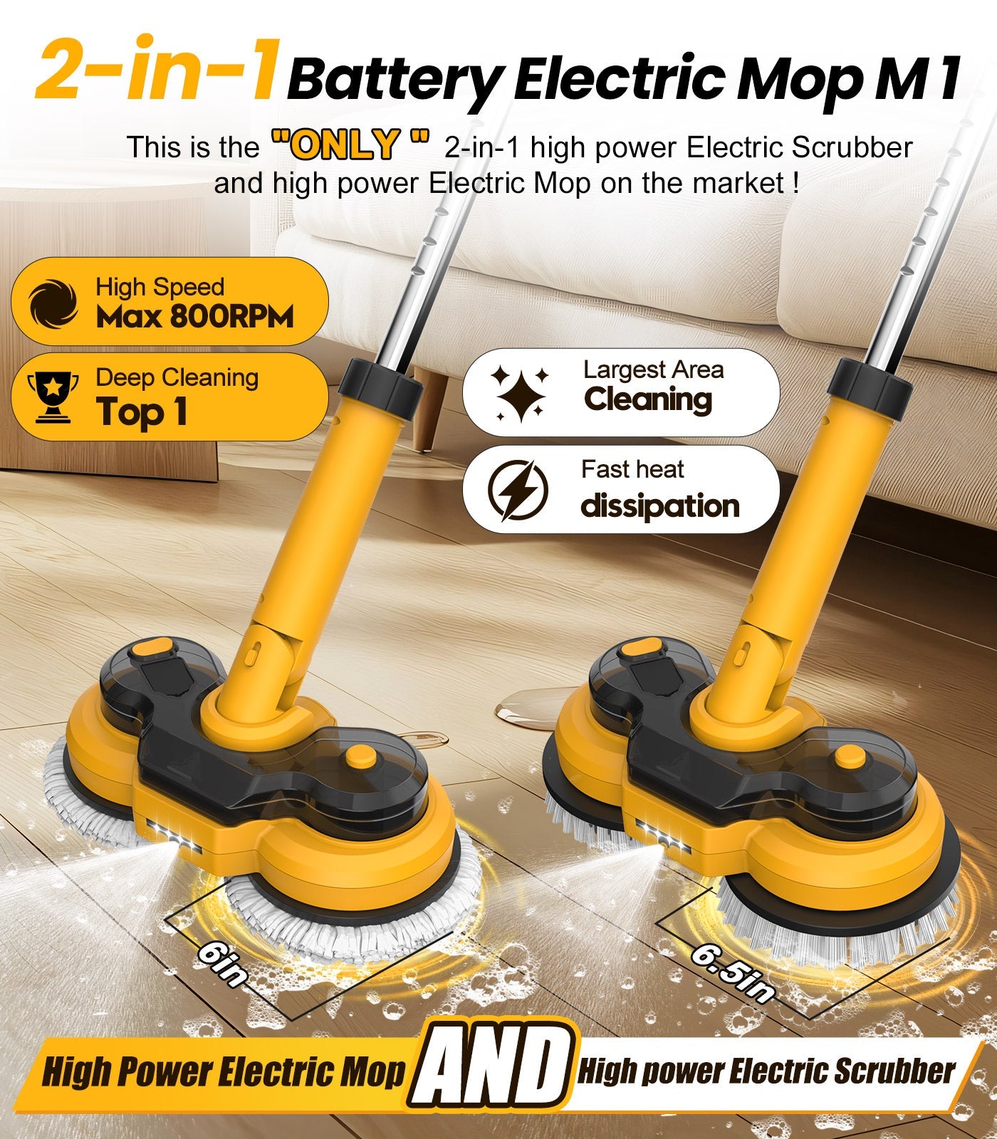 M1 Electric Mop Qimedo
