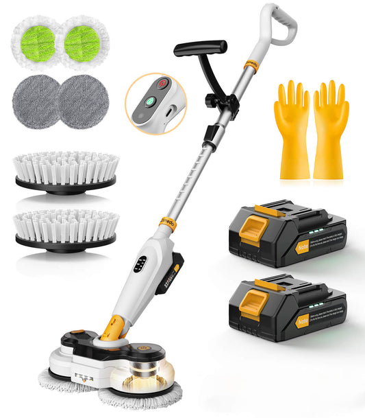 qimedo Battery Electric Mop M3, 800RPM Cordless Electric Power Scrubber & Mops Qimedo