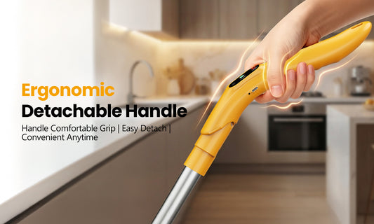 Ergonomic Handle Design of M2 Electric Mop for Comfortable Grip and Reduced Wrist Fatigue during Cleaning.