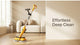 The sleek, freestanding design of the Qimedo M3 Pro cordless electric mop showcased in a modern, warm home environment.