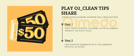 Qimedo Clean Tips Share contest – post your cleaning wisdom for a $50 voucher